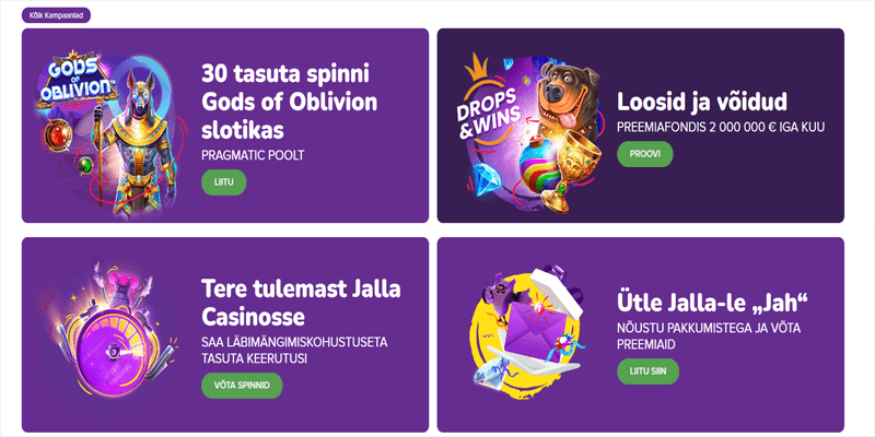 jalla casino boonus