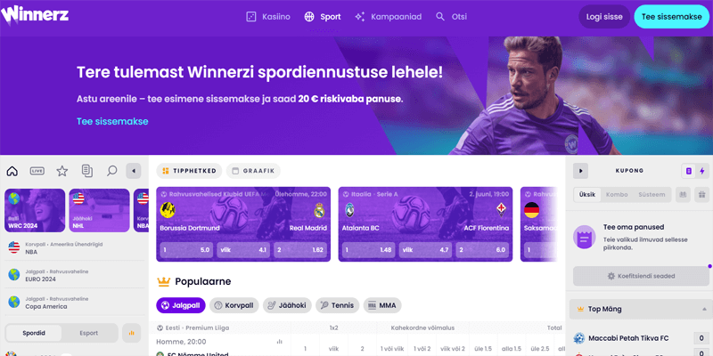 winnerz spordiennustus